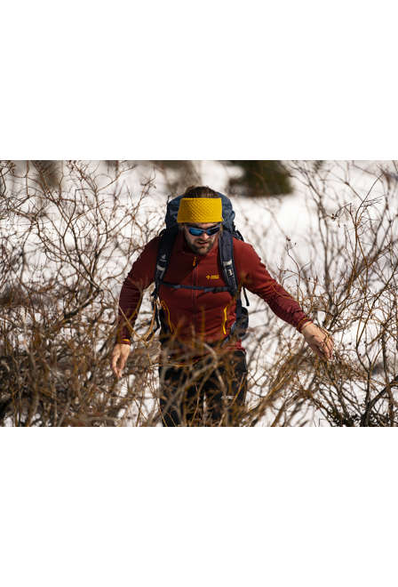 Fotogalerie Pánská outdoorová mikina GRID indigo/ocean