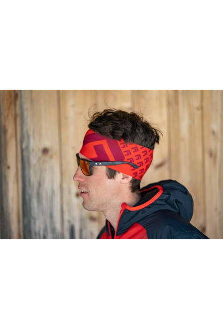 Fotogalerie Čelenka STRIPE brick/palisander