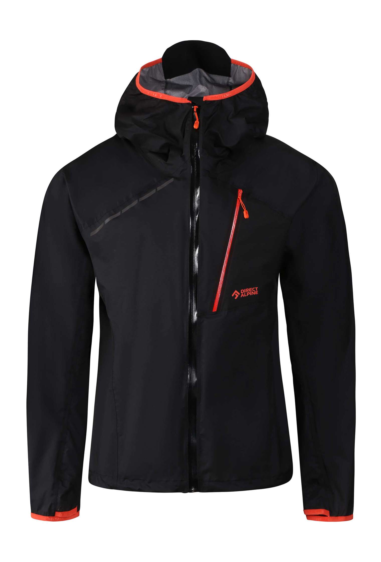 Levně Pánská Hardshellová Bunda Cyclone Black/Brick