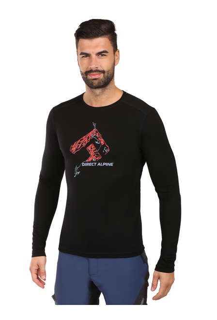 Fotogalerie Pánské merino triko FURRY LONG black (Rock way)