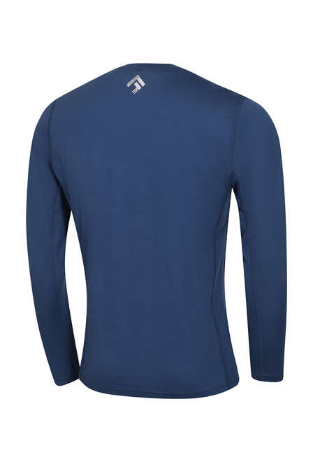 Fotogalerie Pánské merino triko FURRY LONG navy (Rock way)