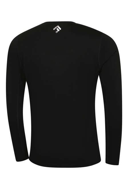 Fotogalerie Pánské merino triko FURRY LONG black (Northbound)