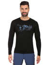 Fotogalerie Pánské merino triko FURRY LONG black (Northbound)