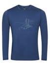 Fotogalerie Pánské merino triko FURRY LONG navy (Northbound)