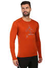 Fotogalerie Pánské merino triko FURRY LONG cinnamon (Rock way)