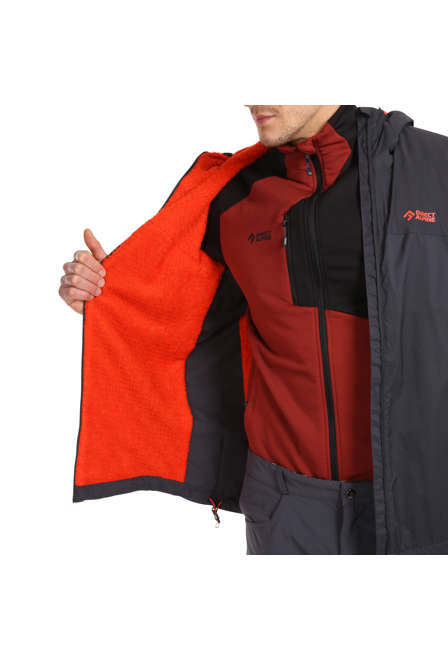 Fotogalerie Pánská větruodolná zateplená bunda ALPHA JACKET mango/caramel