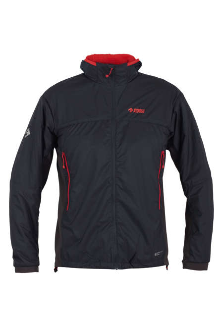 Fotogalerie Pánská větruodolná zateplená bunda ALPHA JACKET anthracite/brick