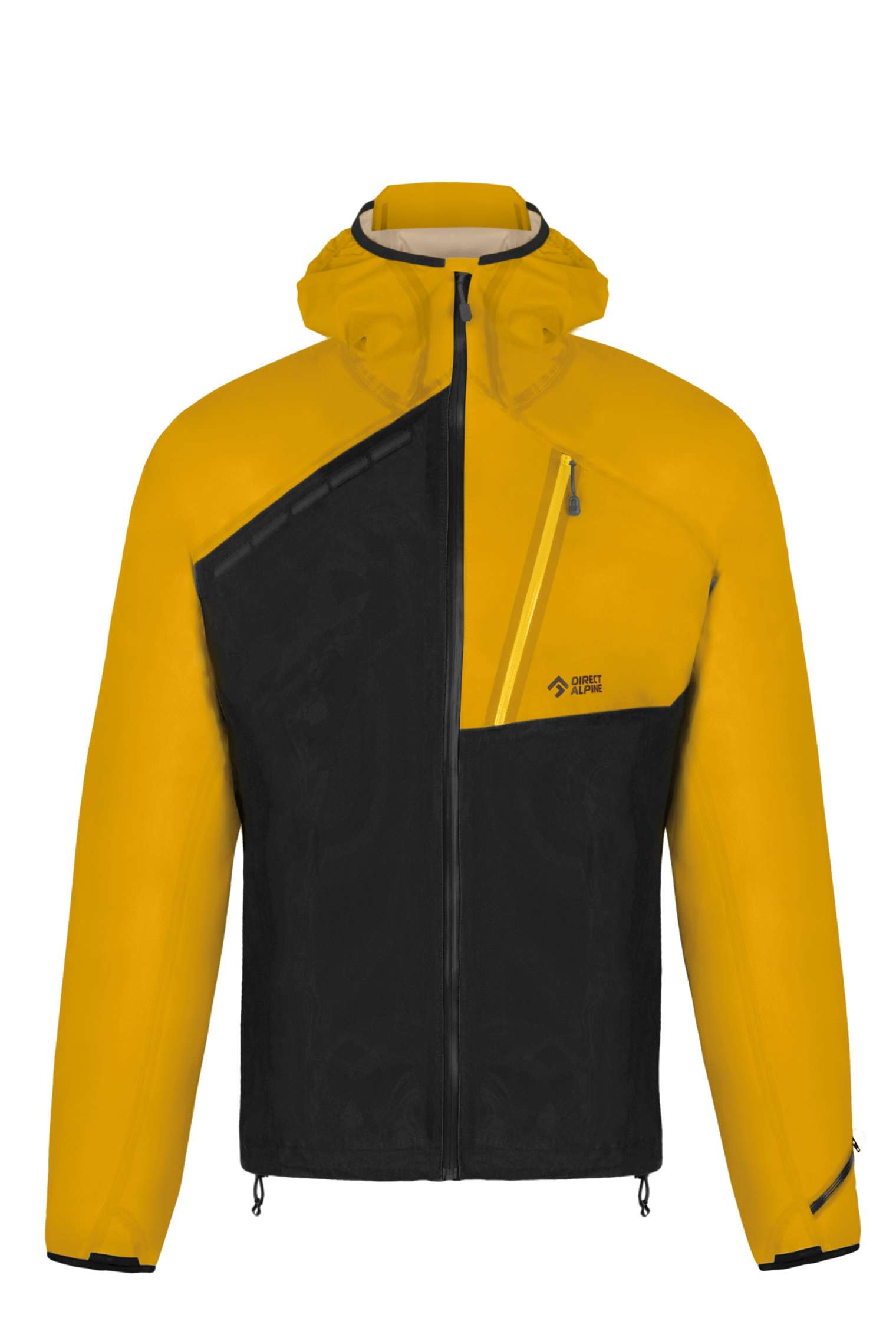Levně Pánská Nepromokavá Hardshellová Bunda Cyclone Black/Mango