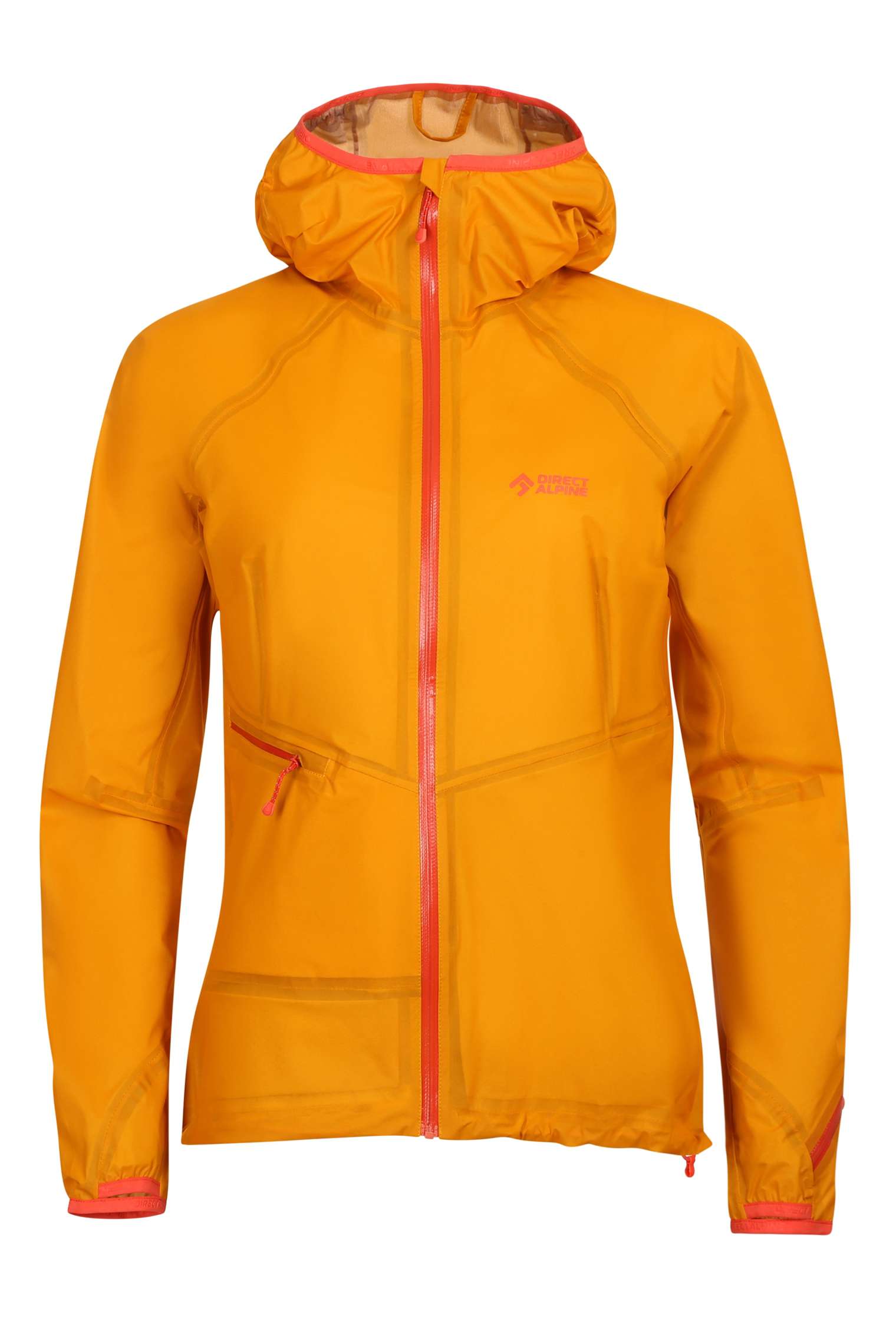 Levně Dámská Nepromokavá Ultralehká Hardshellová Bunda Cyclone Lady Mango/Brick