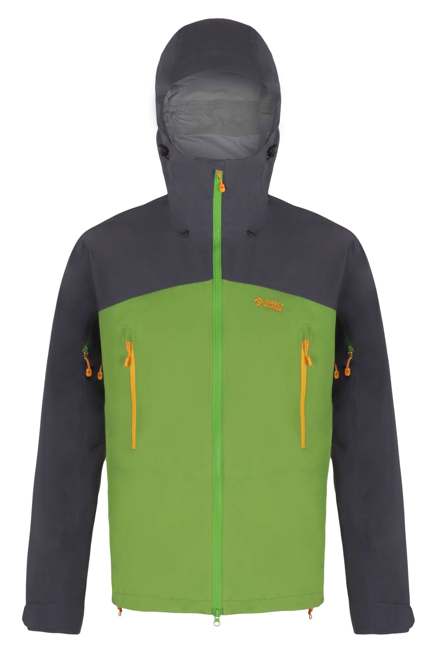 Levně Pánská Nepromokavá Hardshellová Bunda Deamon Green/Anthracite
