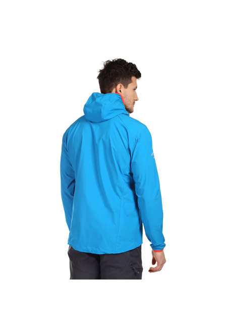 Fotogalerie Pánská outdoorová bunda DRU LIGHT grey/mango