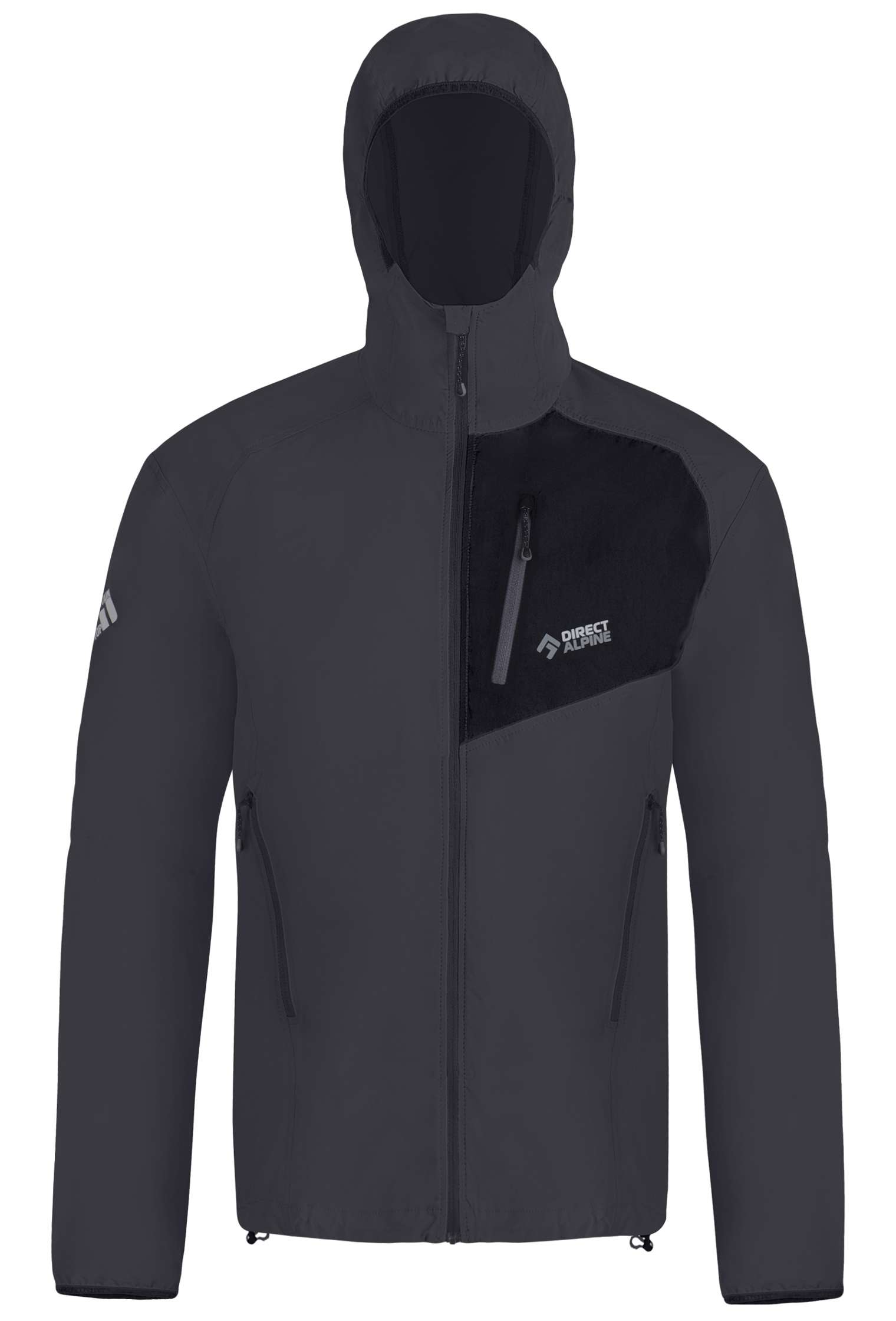 Levně Pánská Outdoorová Bunda Dru Light Anthracite/Black