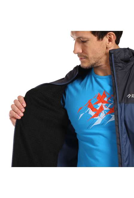 Fotogalerie Pánská větruodolná zateplená bunda ALPHA JACKET navy/anthracite