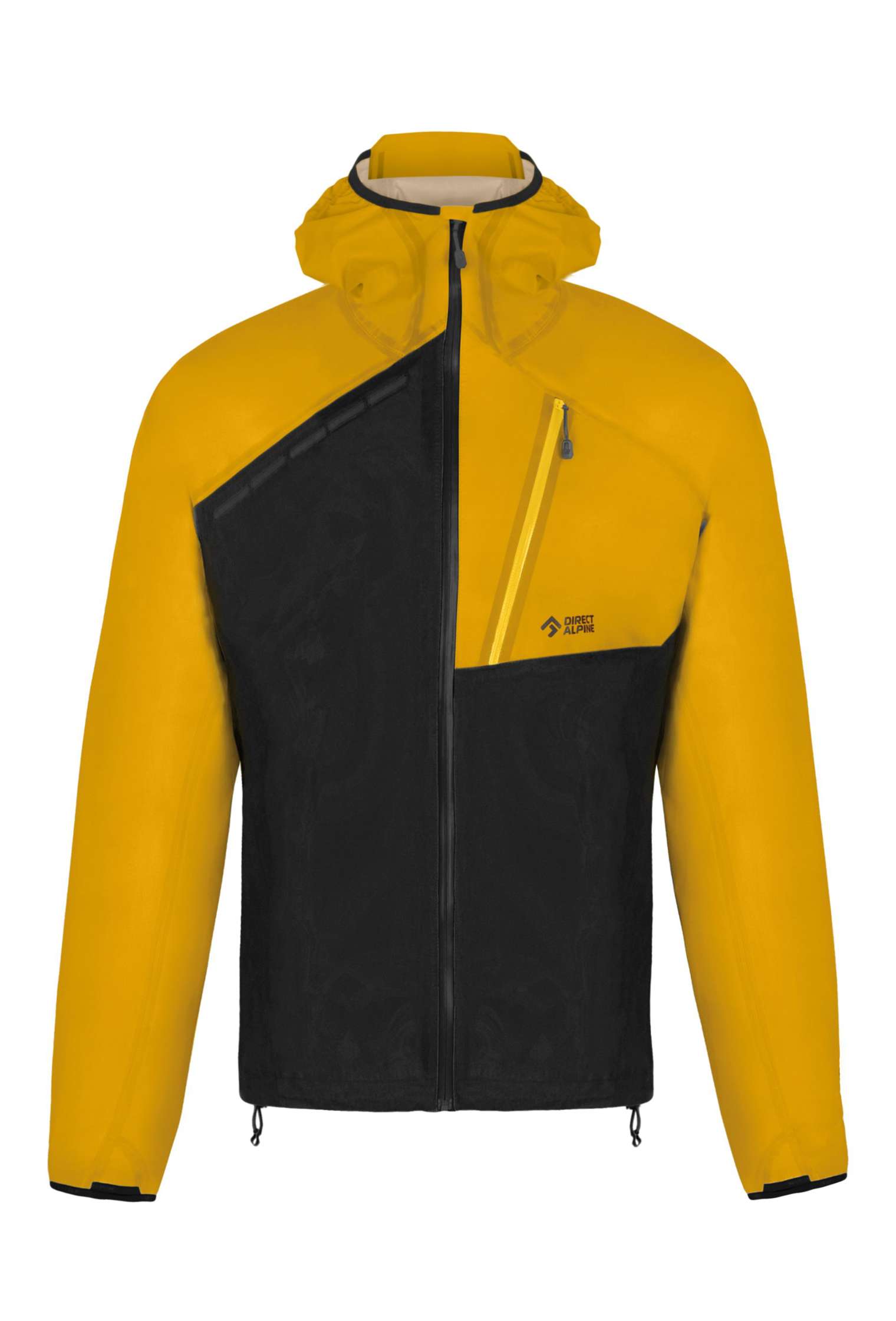Levně Pánská Hardshellová Bunda Cyclone Black/Mango