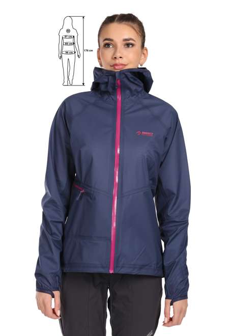 Fotogalerie Dámská hardshellová bunda CYCLONE LADY navy/orchid