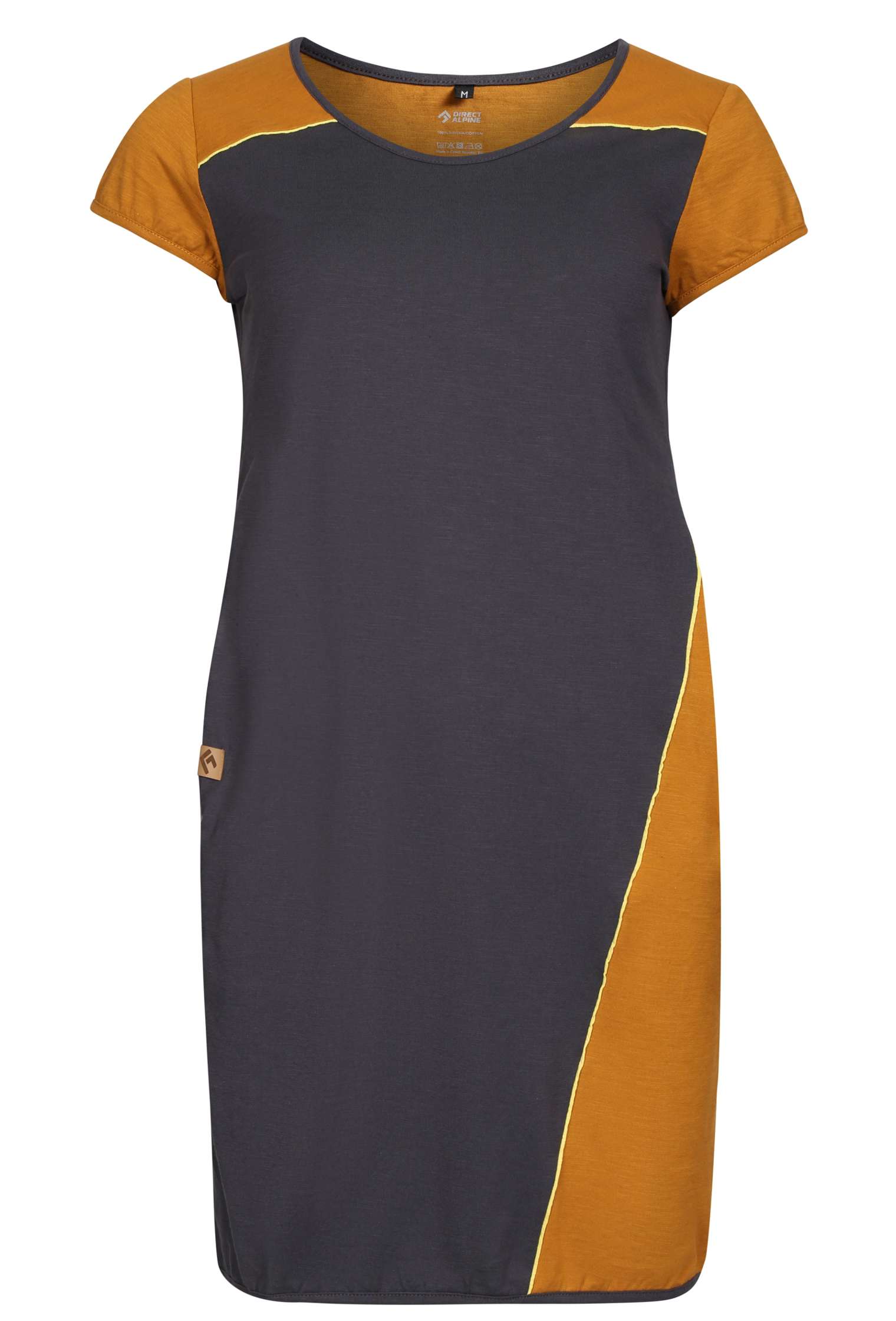 Levně Dámské Bavlněné Šaty Flowy Lady Anthracite/Caramel
