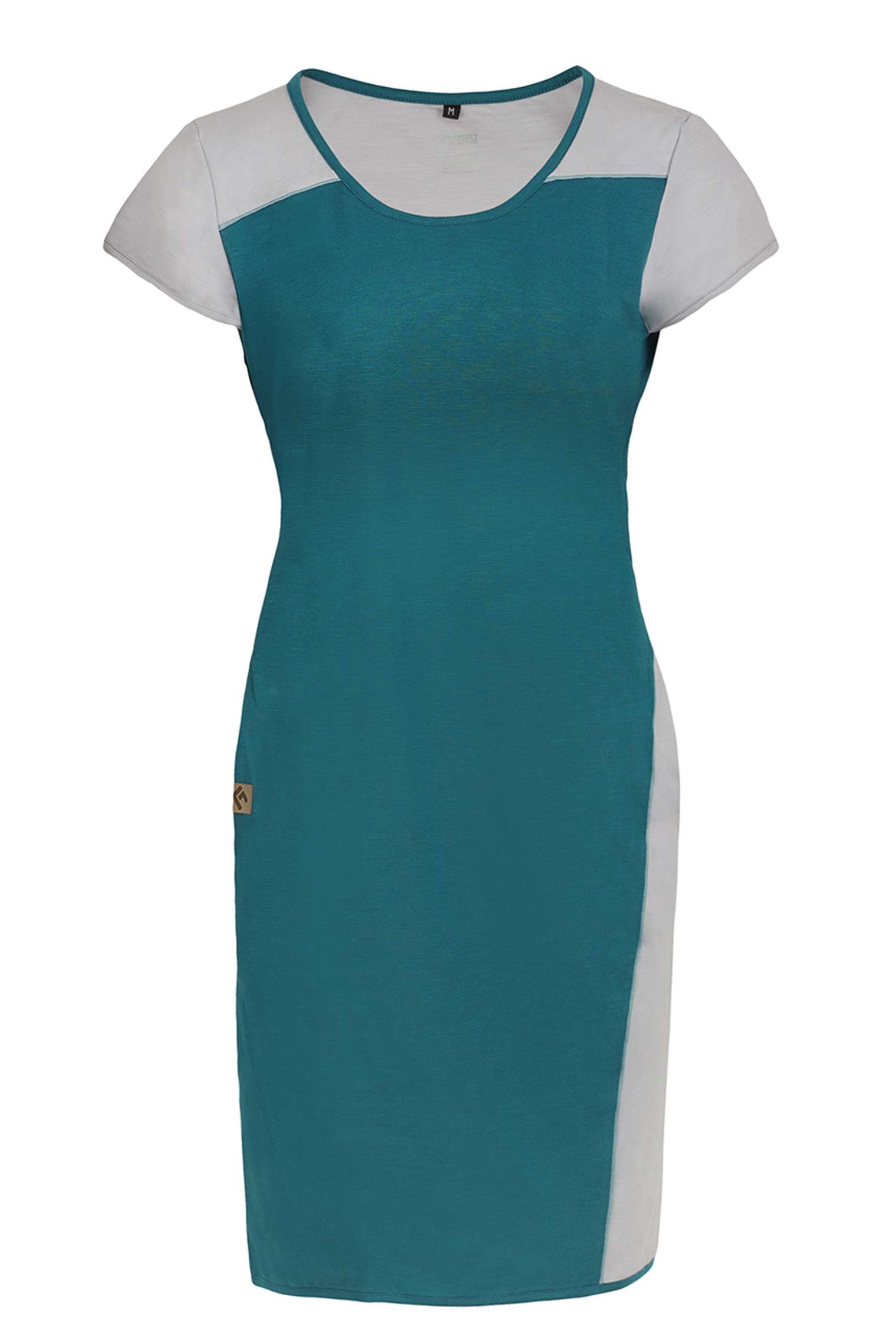 Levně Dámské Bavlněné Šaty Flowy Lady Emerald/Grey