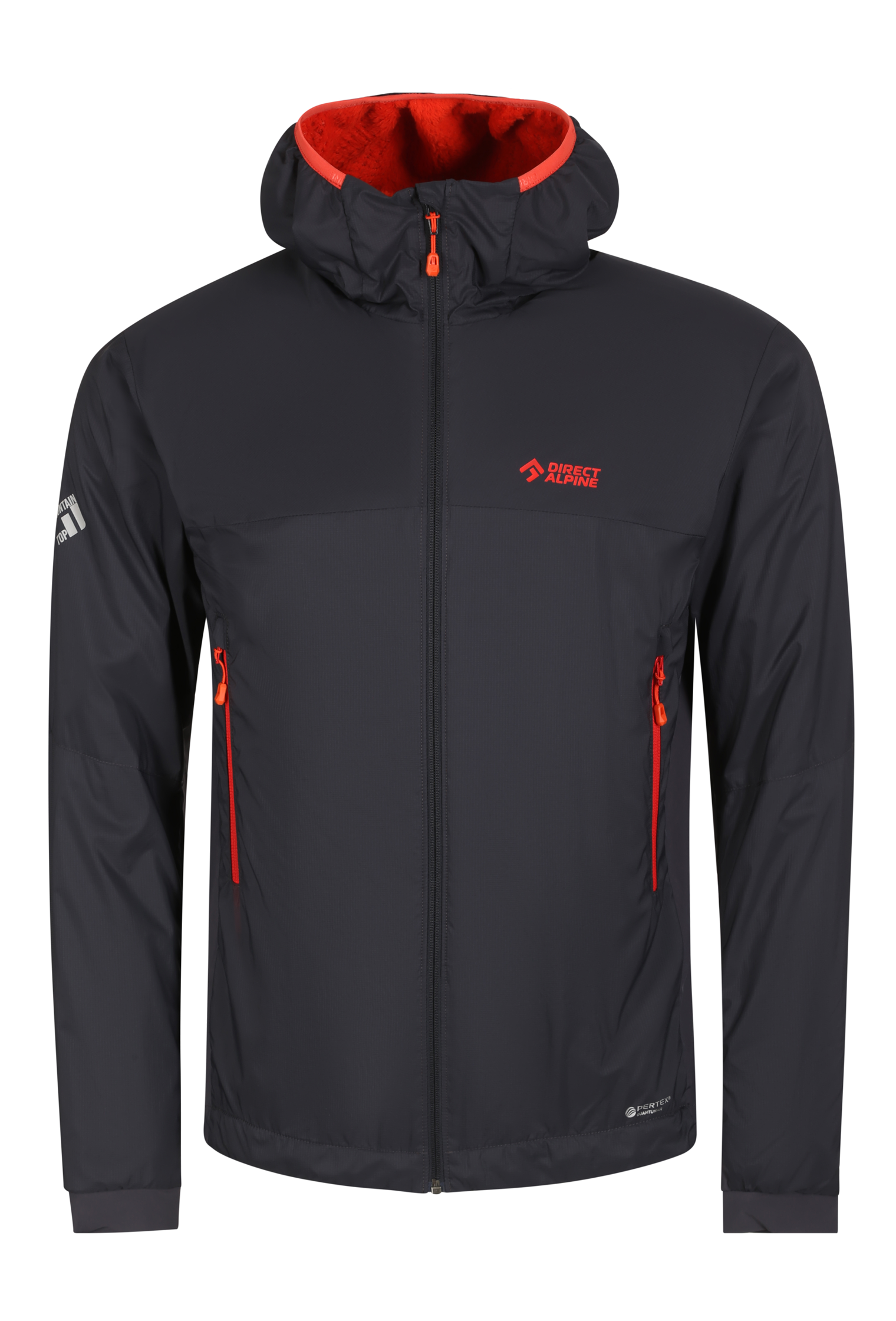 Levně Pánská Větruodolná Zateplená Bunda Alpha Jacket Anthracite/Brick