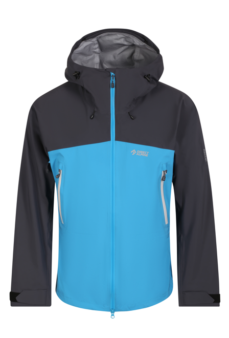 Fotogalerie Pánská nepromokavá hardshellová bunda DEAMON ocean/anthracite