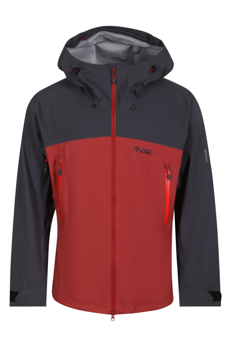 Fotogalerie Pánská nepromokavá hardshellová bunda DEAMON palisander/anthracite